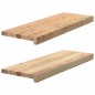 vidaXL Treppenstufen 2 Stk. Unbehandelt 70x30x2 cm Massivholz Eiche vidaXL Treppenstufen 2 Stk. Unbehandelt 70x30x2 cm Massivholz Eiche