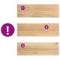 vidaXL Treppenstufen 2 Stk. Unbehandelt 80x25x2 cm Massivholz Eiche vidaXL Treppenstufen 2 Stk. Unbehandelt 80x25x2 cm Massivholz Eiche