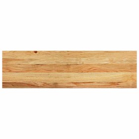 vidaXL Treppenstufen 2 Stk. Hellbraun 90x30x2 cm Massivholz Eiche