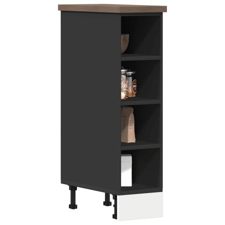 vidaXL Unterschrank Schwarz 20x44,5x81,5 cm Holzwerkstoff