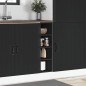 vidaXL Unterschrank Schwarz 20x44,5x81,5 cm Holzwerkstoff vidaXL Unterschrank Schwarz 20x44,5x81,5 cm Holzwerkstoff