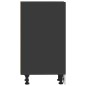 vidaXL Unterschrank Schwarz 20x44,5x81,5 cm Holzwerkstoff vidaXL Unterschrank Schwarz 20x44,5x81,5 cm Holzwerkstoff