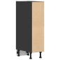 vidaXL Unterschrank Schwarz 20x44,5x81,5 cm Holzwerkstoff vidaXL Unterschrank Schwarz 20x44,5x81,5 cm Holzwerkstoff