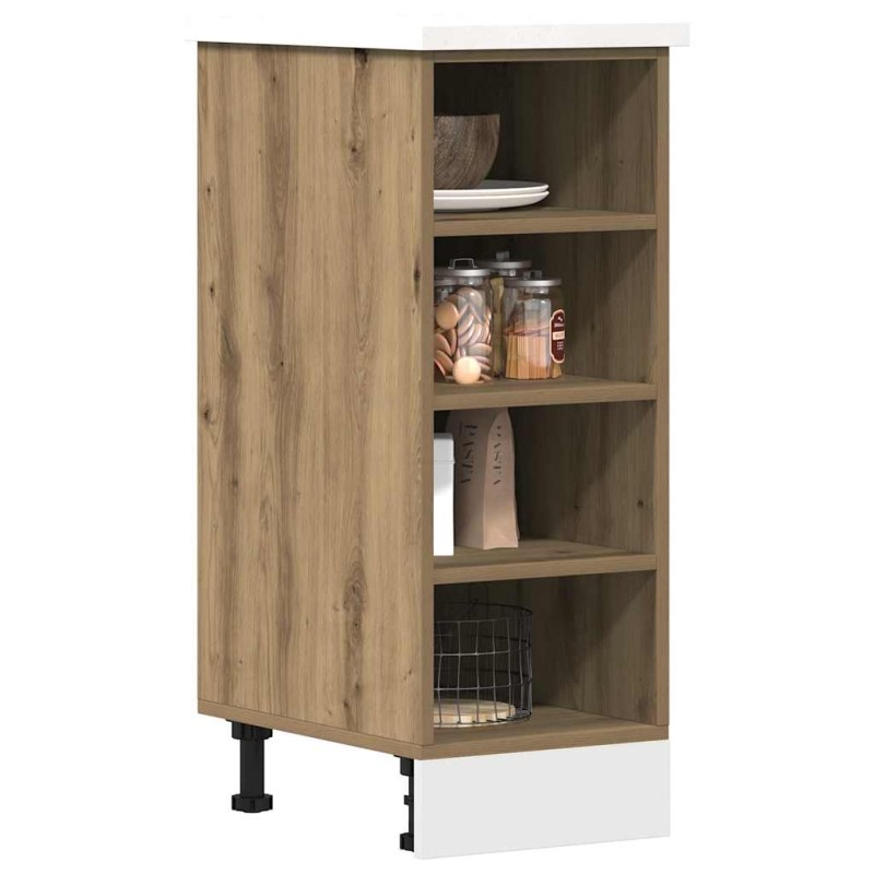vidaXL Unterschrank Artisan-Eiche 30x44,5x81,5 cm Holzwerkstoff vidaXL Unterschrank Artisan-Eiche 30x44,5x81,5 cm Holzwerkstoff