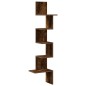 vidaXL Wand-Eckregal Räuchereiche 32x32x127,5 cm Holzwerkstoff vidaXL Wand-Eckregal Räuchereiche 32x32x127,5 cm Holzwerkstoff