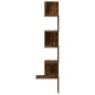 vidaXL Wand-Eckregal Räuchereiche 32x32x127,5 cm Holzwerkstoff vidaXL Wand-Eckregal Räuchereiche 32x32x127,5 cm Holzwerkstoff
