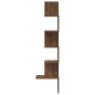 vidaXL Wand-Eckregal Braun Eichen-Optik 32x32x127,5 cm Holzwerkstoff vidaXL Wand-Eckregal Braun Eichen-Optik 32x32x127,5 cm Holzwerkstoff