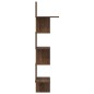 vidaXL Wand-Eckregal Braun Eichen-Optik 32x32x127,5 cm Holzwerkstoff vidaXL Wand-Eckregal Braun Eichen-Optik 32x32x127,5 cm Holzwerkstoff