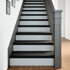 vidaXL Treppenstufen 4 Stk. Dunkelbraun 80x25x2 cm Massivholz Eiche