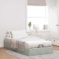 vidaXL Ottoman-Bett ohne Matratze Hellgrau 80x200 cm Samt vidaXL Ottoman-Bett ohne Matratze Hellgrau 80x200 cm Samt