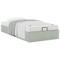 vidaXL Ottoman-Bett ohne Matratze Hellgrau 80x200 cm Samt vidaXL Ottoman-Bett ohne Matratze Hellgrau 80x200 cm Samt
