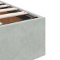 vidaXL Ottoman-Bett ohne Matratze Hellgrau 80x200 cm Samt vidaXL Ottoman-Bett ohne Matratze Hellgrau 80x200 cm Samt
