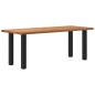 vidaXL Esstisch Hellbraun 200x80x74 cm Massivholz Eiche Rechteckig vidaXL Esstisch Hellbraun 200x80x74 cm Massivholz Eiche Rechteckig