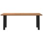 vidaXL Esstisch Hellbraun 200x80x74 cm Massivholz Eiche Rechteckig vidaXL Esstisch Hellbraun 200x80x74 cm Massivholz Eiche Rechteckig