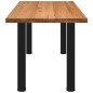 vidaXL Esstisch Hellbraun 200x80x74 cm Massivholz Eiche Rechteckig vidaXL Esstisch Hellbraun 200x80x74 cm Massivholz Eiche Rechteckig