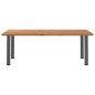 vidaXL Esstisch Hellbraun 220x100x74 cm Massivholz Eiche Rechteckig vidaXL Esstisch Hellbraun 220x100x74 cm Massivholz Eiche Rechteckig