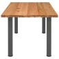 vidaXL Esstisch Hellbraun 220x100x74 cm Massivholz Eiche Rechteckig vidaXL Esstisch Hellbraun 220x100x74 cm Massivholz Eiche Rechteckig