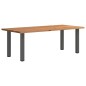 vidaXL Esstisch Hellbraun 220x100x74 cm Massivholz Eiche Rechteckig vidaXL Esstisch Hellbraun 220x100x74 cm Massivholz Eiche Rechteckig
