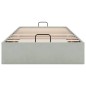 vidaXL Ottoman-Bett ohne Matratze Hellgrau 90x190 cm Samt vidaXL Ottoman-Bett ohne Matratze Hellgrau 90x190 cm Samt