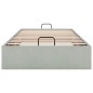 vidaXL Ottoman-Bett ohne Matratze Hellgrau 90x190 cm Samt vidaXL Ottoman-Bett ohne Matratze Hellgrau 90x190 cm Samt