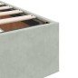vidaXL Ottoman-Bett ohne Matratze Hellgrau 90x190 cm Samt vidaXL Ottoman-Bett ohne Matratze Hellgrau 90x190 cm Samt