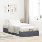 vidaXL Ottoman-Bett ohne Matratze Dunkelgrau 90x200 cm Samt vidaXL Ottoman-Bett ohne Matratze Dunkelgrau 90x200 cm Samt