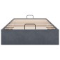 vidaXL Ottoman-Bett ohne Matratze Dunkelgrau 90x200 cm Samt vidaXL Ottoman-Bett ohne Matratze Dunkelgrau 90x200 cm Samt