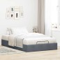 vidaXL Ottoman-Bett ohne Matratze Dunkelgrau 120x190 cm Samt vidaXL Ottoman-Bett ohne Matratze Dunkelgrau 120x190 cm Samt