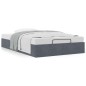 vidaXL Ottoman-Bett ohne Matratze Dunkelgrau 120x190 cm Samt vidaXL Ottoman-Bett ohne Matratze Dunkelgrau 120x190 cm Samt