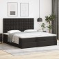vidaXL Ottoman-Bett mit Matratzen Schwarz 200x200 cm Kunstleder vidaXL Ottoman-Bett mit Matratzen Schwarz 200x200 cm Kunstleder