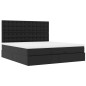 vidaXL Ottoman-Bett mit Matratzen Schwarz 200x200 cm Kunstleder vidaXL Ottoman-Bett mit Matratzen Schwarz 200x200 cm Kunstleder