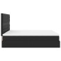 vidaXL Ottoman-Bett mit Matratzen Schwarz 200x200 cm Kunstleder vidaXL Ottoman-Bett mit Matratzen Schwarz 200x200 cm Kunstleder