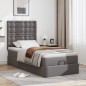 vidaXL Ottoman-Bett mit Matratze & LEDs Grau 90x190 cm Kunstleder vidaXL Ottoman-Bett mit Matratze & LEDs Grau 90x190 cm Kunstleder