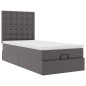 vidaXL Ottoman-Bett mit Matratze & LEDs Grau 90x190 cm Kunstleder vidaXL Ottoman-Bett mit Matratze & LEDs Grau 90x190 cm Kunstleder