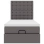 vidaXL Ottoman-Bett mit Matratze & LEDs Grau 90x190 cm Kunstleder vidaXL Ottoman-Bett mit Matratze & LEDs Grau 90x190 cm Kunstleder