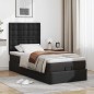 vidaXL Ottoman-Bett mit Matratze & LEDs Schwarz 100x200 cm Kunstleder vidaXL Ottoman-Bett mit Matratze & LEDs Schwarz 100x200 cm Kunstleder