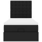 vidaXL Ottoman-Bett mit Matratze & LEDs Schwarz 100x200 cm Kunstleder vidaXL Ottoman-Bett mit Matratze & LEDs Schwarz 100x200 cm Kunstleder