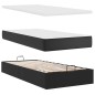 vidaXL Ottoman-Bett mit Matratze & LEDs Schwarz 100x200 cm Kunstleder vidaXL Ottoman-Bett mit Matratze & LEDs Schwarz 100x200 cm Kunstleder