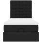vidaXL Ottoman-Bett mit Matratze & LEDs Schwarz 100x200 cm Kunstleder vidaXL Ottoman-Bett mit Matratze & LEDs Schwarz 100x200 cm Kunstleder