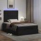 vidaXL Ottoman-Bett mit Matratze & LEDs Schwarz 120x190 cm Kunstleder vidaXL Ottoman-Bett mit Matratze & LEDs Schwarz 120x190 cm Kunstleder