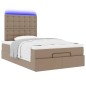 vidaXL Ottoman-Bett mit Matratze & LEDs 120x200cm Kunstleder vidaXL Ottoman-Bett mit Matratze & LEDs 120x200cm Kunstleder