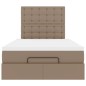 vidaXL Ottoman-Bett mit Matratze & LEDs 120x200cm Kunstleder vidaXL Ottoman-Bett mit Matratze & LEDs 120x200cm Kunstleder