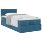 vidaXL Ottoman-Bett mit Matratze Dunkelblau 100x200 cm Samt vidaXL Ottoman-Bett mit Matratze Dunkelblau 100x200 cm Samt