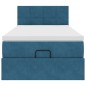 vidaXL Ottoman-Bett mit Matratze Dunkelblau 100x200 cm Samt vidaXL Ottoman-Bett mit Matratze Dunkelblau 100x200 cm Samt