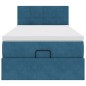 vidaXL Ottoman-Bett mit Matratze Dunkelblau 100x200 cm Samt vidaXL Ottoman-Bett mit Matratze Dunkelblau 100x200 cm Samt