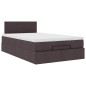 vidaXL Ottoman-Bett mit Matratze Dunkelbraun 120x190 cm Stoff vidaXL Ottoman-Bett mit Matratze Dunkelbraun 120x190 cm Stoff