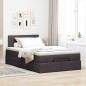vidaXL Ottoman-Bett mit Matratze Dunkelbraun 120x190 cm Stoff vidaXL Ottoman-Bett mit Matratze Dunkelbraun 120x190 cm Stoff
