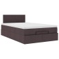 vidaXL Ottoman-Bett mit Matratze Dunkelbraun 120x190 cm Stoff vidaXL Ottoman-Bett mit Matratze Dunkelbraun 120x190 cm Stoff