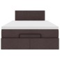 vidaXL Ottoman-Bett mit Matratze Dunkelbraun 120x190 cm Stoff vidaXL Ottoman-Bett mit Matratze Dunkelbraun 120x190 cm Stoff