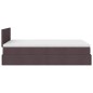 vidaXL Ottoman-Bett mit Matratze Dunkelbraun 120x190 cm Stoff vidaXL Ottoman-Bett mit Matratze Dunkelbraun 120x190 cm Stoff